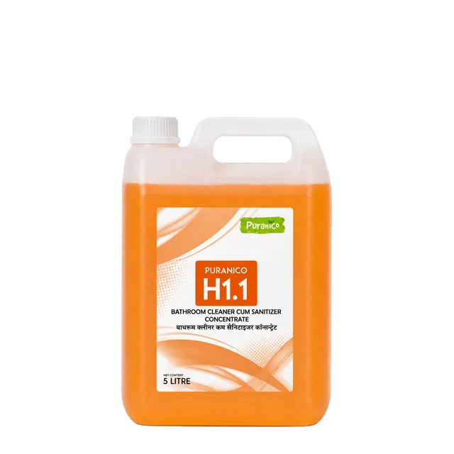 H1.1 Bathroom Cleaner Cum Sanitizer Concentrate, 5 L